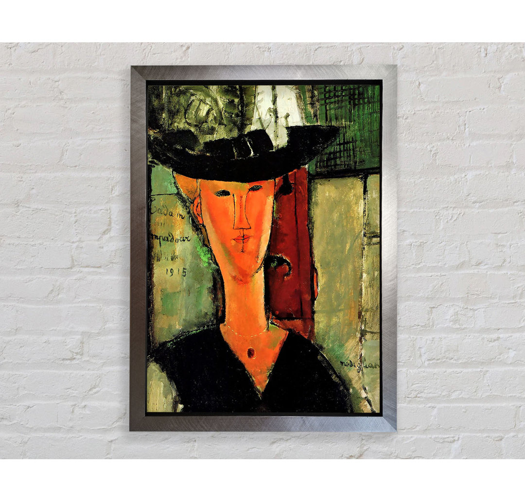 Madame Pompadour von Amedeo Modigliani - Einzelne Bilderrahmen Kunstdrucke