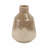 Warm Rustic Ceramic Table Vase for Home Decor, Decorative Flower Vase with Glazed Finish and Timeless Shape, Perfect for Displaying Fresh or Faux Floral Arrangements in Any Room - Tan & Cream-1114670970