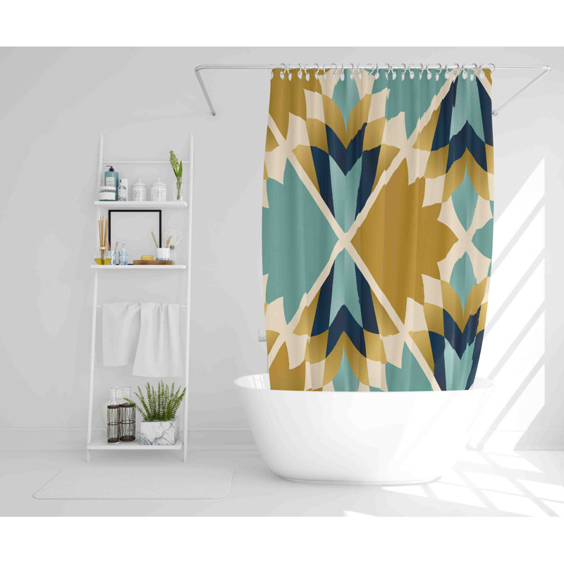 Regnwald Polyester Shower Curtain Set, 168cm H x 168cm W