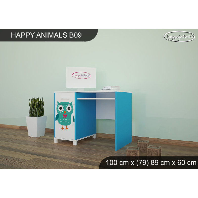 100cm Writing Desk, Blue