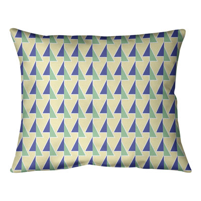Coussin lombaire à motif de flèches changeées