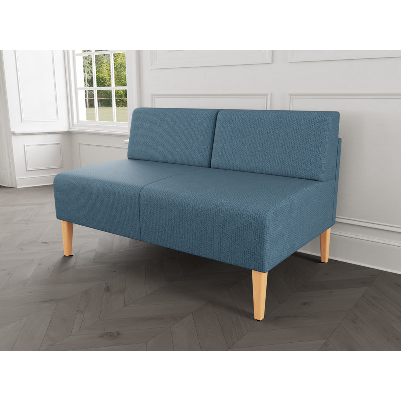 Causeuse sans accoudoirs Luxe Lounge, Bois naturel, Plot Line neutre