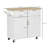 HOMCOM 41" Modern Rolling Kitchen Island On Wheels-1772604392