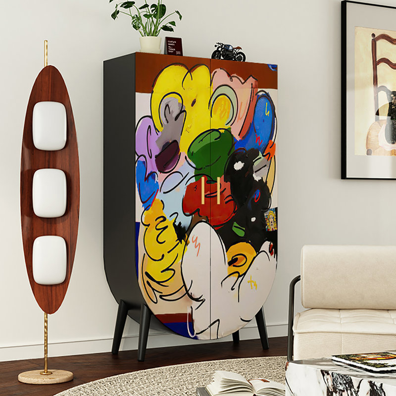Armoire de rangement simple Simple Art, Noir