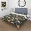 Meadow Black And Yellow Floral Pattern - Ensemble de housse de couette à motif floral-1964962743