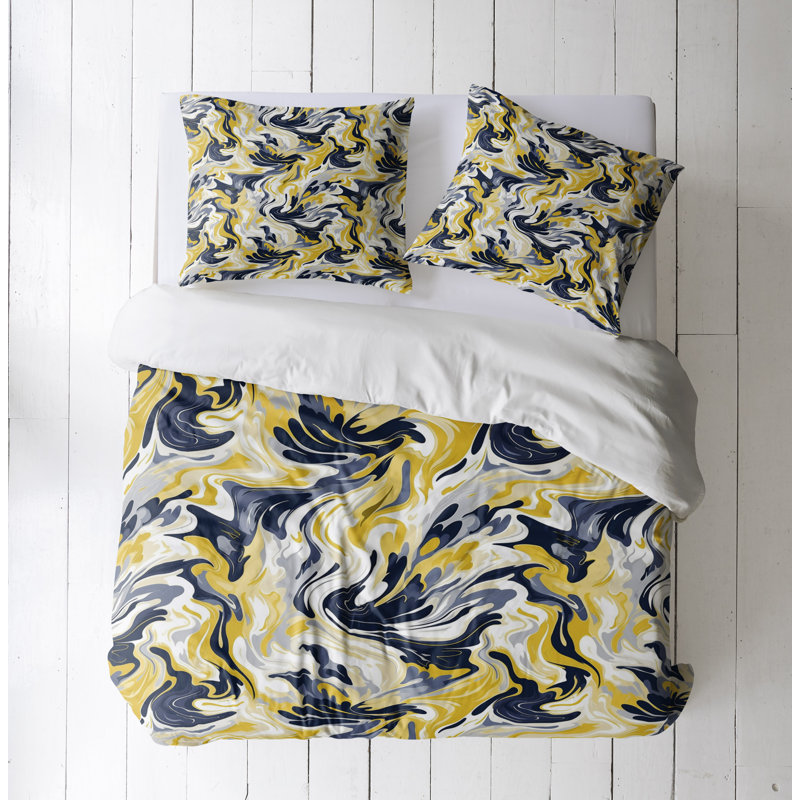Abstract Duvet Cover, King Duvet Cover + 2 King Shams