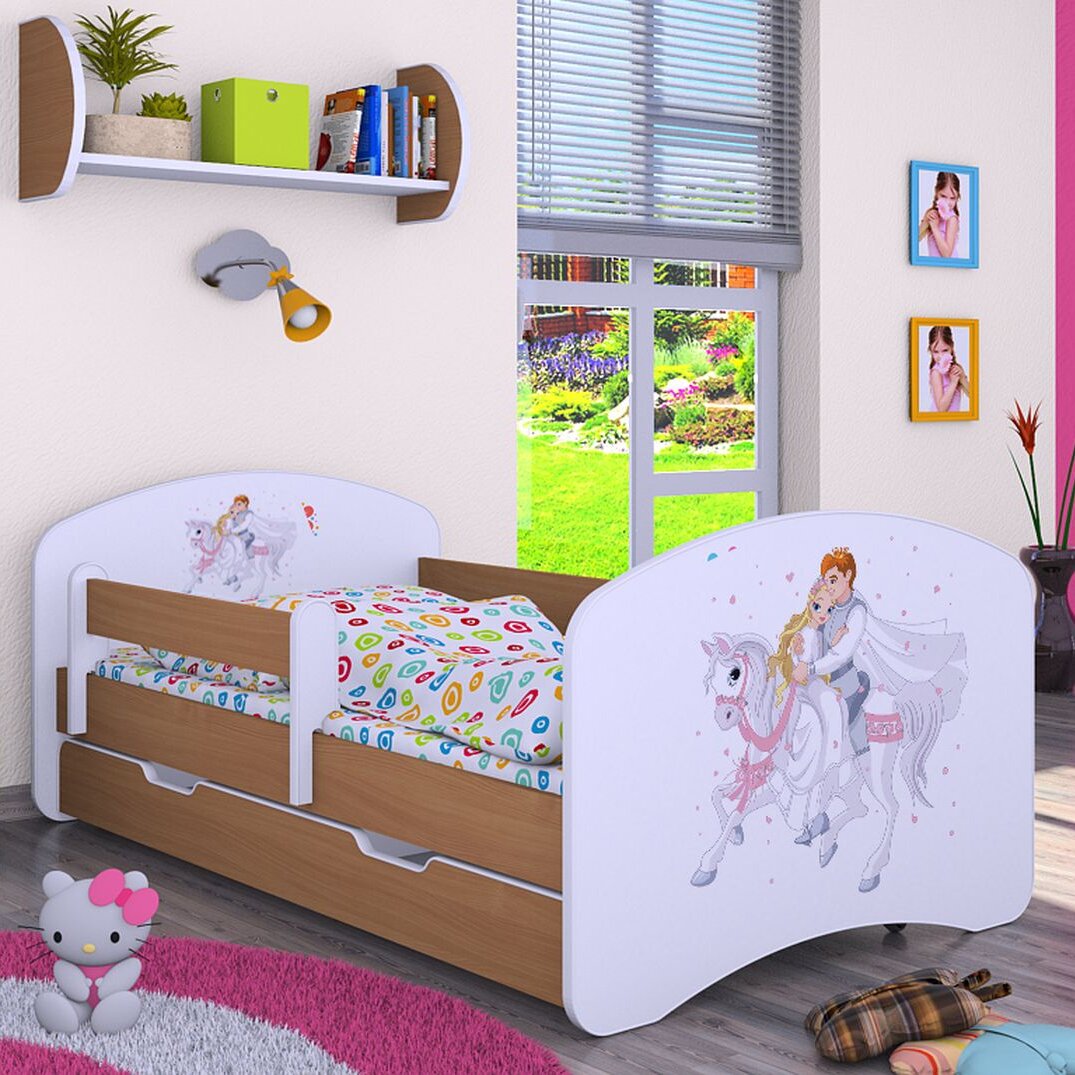 Kinderbett Didion mit Schublade, 70 x 140 cm