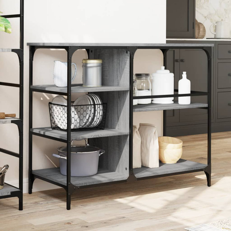 Ventre Metal Bar Cart, Grey Sonoma