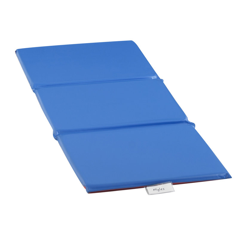 Tapis de sieste pliable à 3 sections 1 po Angels Rest - rouge / bleu