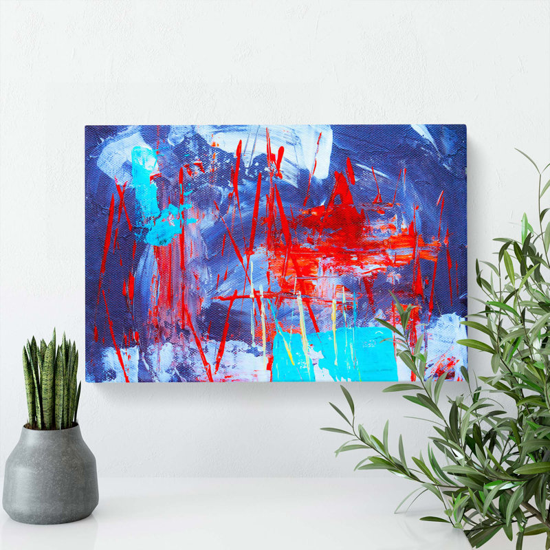 Abstract Art Painting Vol.9 by S.Johnson - Wrapped Canvas, 35cm H x 50cm W x 3cm D