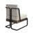 Patio Aluminum & Wicker Lounge Chair With Cushions  & Pillow-1338790165-1338790164