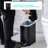 1.3 Gallon Slim Stainless Steel Trash Can with Step-On Pedal and Slow Closing Lid-80197537