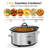 4 Quart Slow Cooker, Small Slow Cooker With 3 Cooking Settings, Dishwasher-safe Ceramic Pot, Glass Lid-102150828