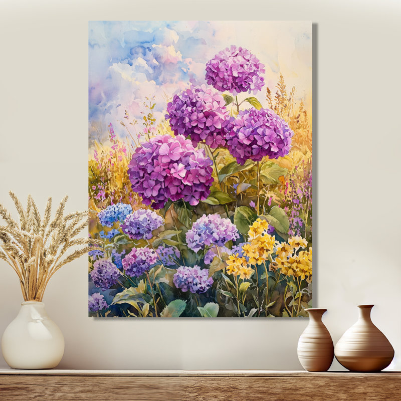 Janet - Floral Canvas Prints, H 40 po x l 30 po, Toile tendue, Ne s’applique pas
