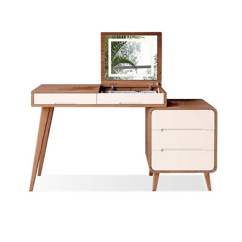 Makeup Vanity with Light mirror,4 drawers,Power Outlet