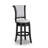 Stylish Swivel Pub Stools With Upholstered Seat And Nailhead Trim, Perfect For Dining And Entertaining-1321431900
