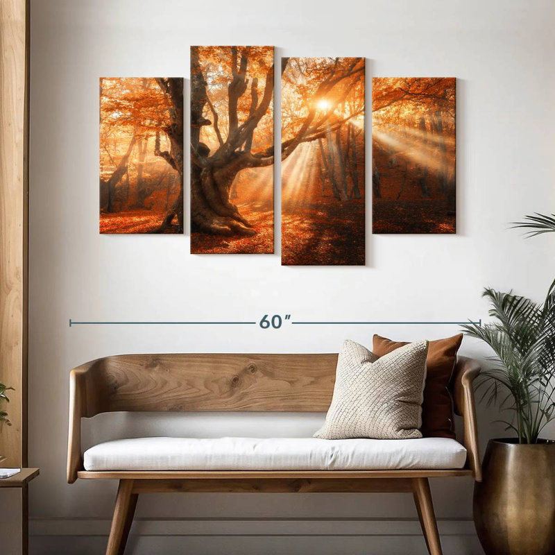 Lumière du soleil d'automne Alvord, H 32 po x l 52 po