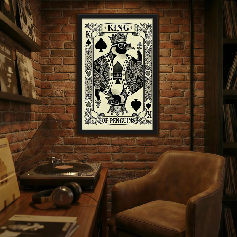 «Fashion King Of Penguins», H 18 po x l 12 po