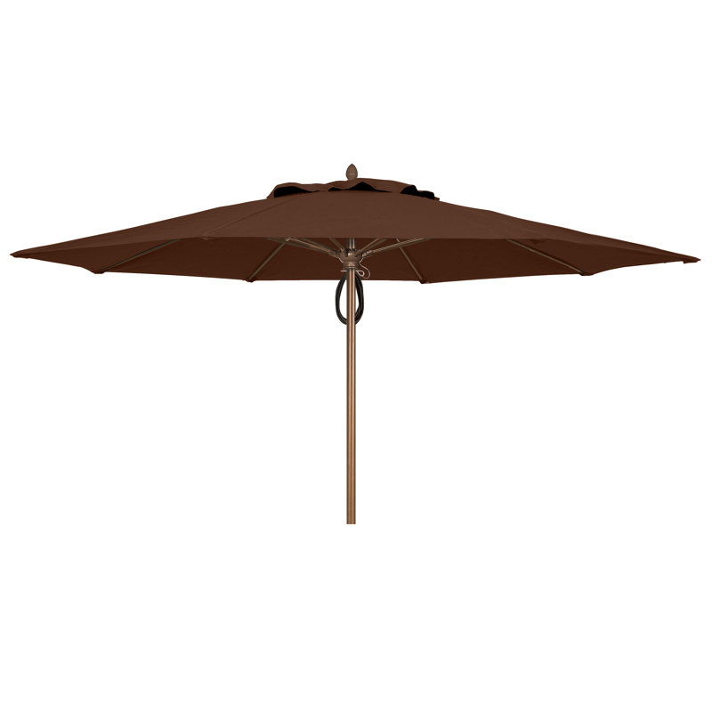 Parasol de marché 11 'Prestige, Cacao, Bronze champagne