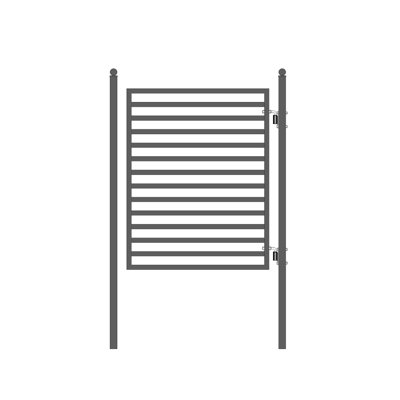 7.6 ft. H x 5.2 ft. W Pedestrian Metal Gate