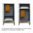 American-style Light Luxury Grey Wardrobe