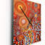 Aboriginal Circular Dot Amber Compositions III - Transitional Wall Clock Oversized-99638762