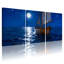 Nautique au clair de lune, ensemble de 3 impressions sur toile-1654446012