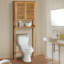 Rangement en bois massif au-dessus de la toilette l 27,5 po x H 67 po x P 7,75 po Nicieza-194274761