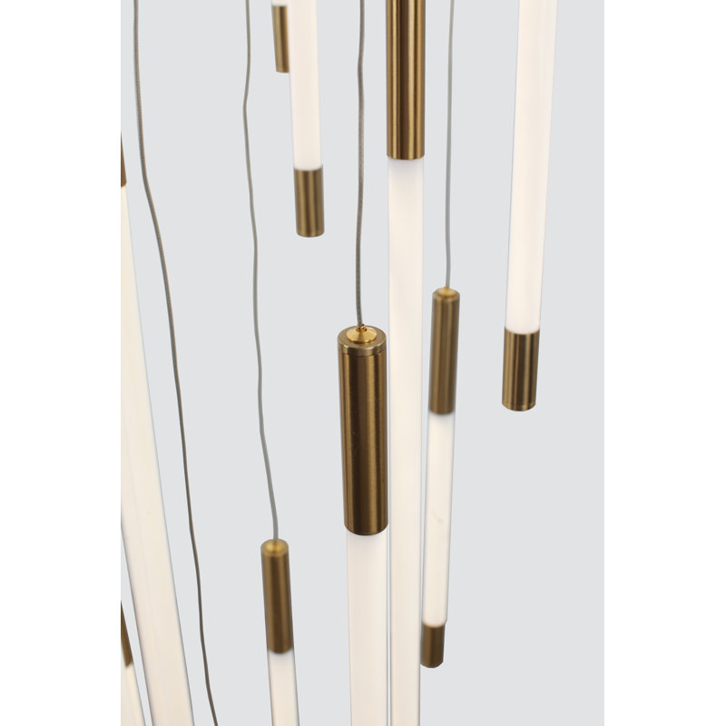 Lustre linéaire moderne à 19 lumières DEL