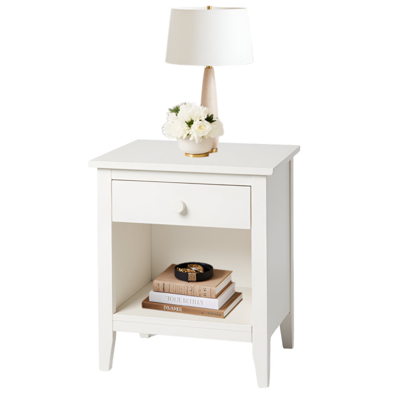 Table de chevet Simplicity, Blanc