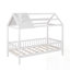 Lit simple en bois avec clôture-870895702
