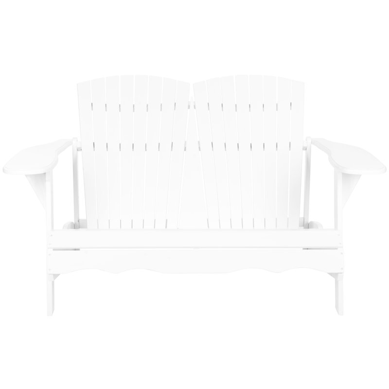 Hartnell Solid Wood Acacia Outdoor Bench, White