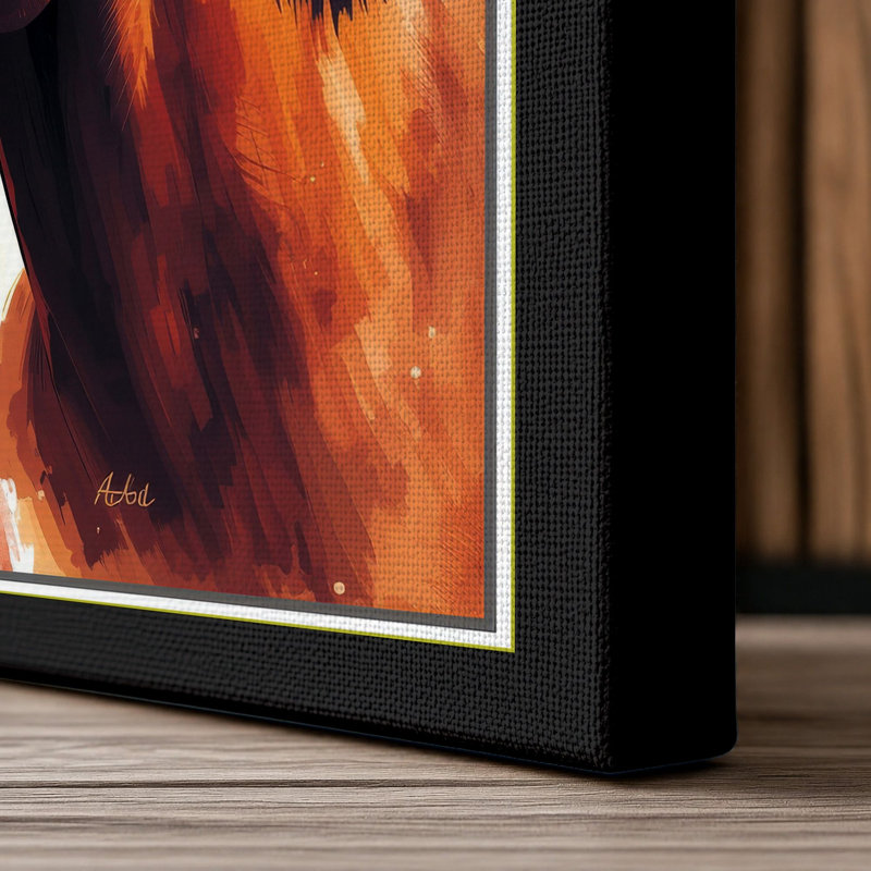 Noble Steed Modern - Wrapped Canvas, 30x20 - 76.2 x 50.8 cm, Black Border