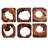 Handmade Rustic Abstract Wall Decor on Solid Wood