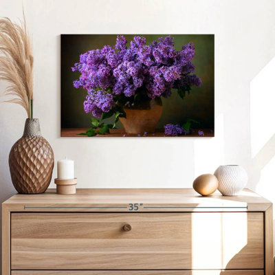 Harnek Vase Of Purple Lilacs