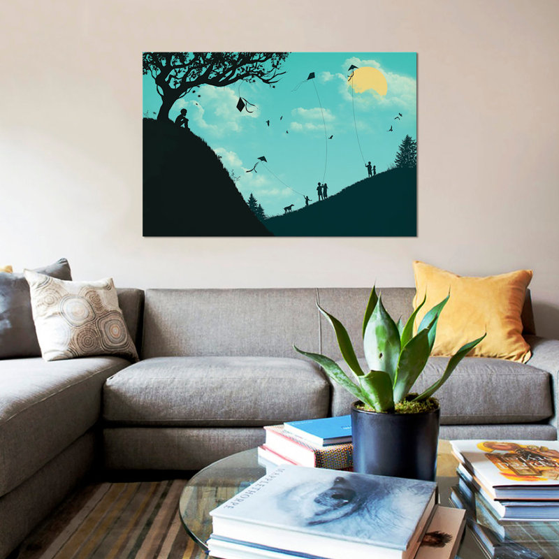 «Melancholy Hill», impression sur toile, H 8 po x l 12 po x P 0,75 po, Toile tendue, Pas de tapis