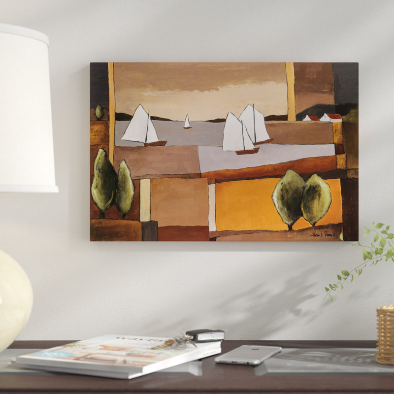 « horizon ii », impression sur toile, H 26 po x l 40 po x P 1,5 po, Toile tendue, Pas de tapis
