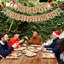 Merry Christmas Banner Burlap