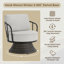 Fauteuil club pivotant pour l'extérieur