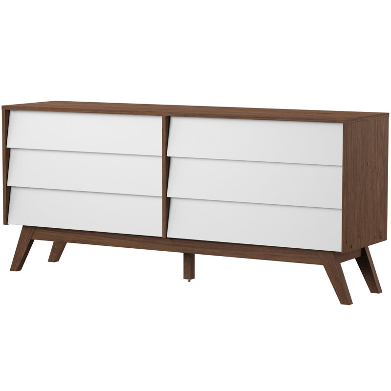 Pattonsburg 160cm W 6 - Drawer Chest of Drawers