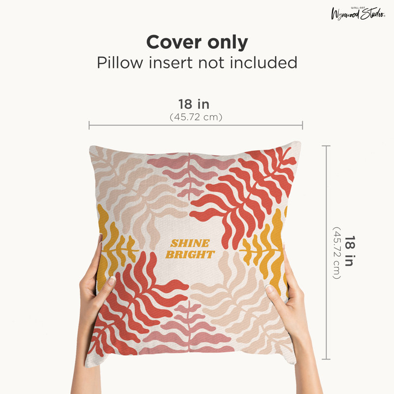 Housse de coussin floral en polyester