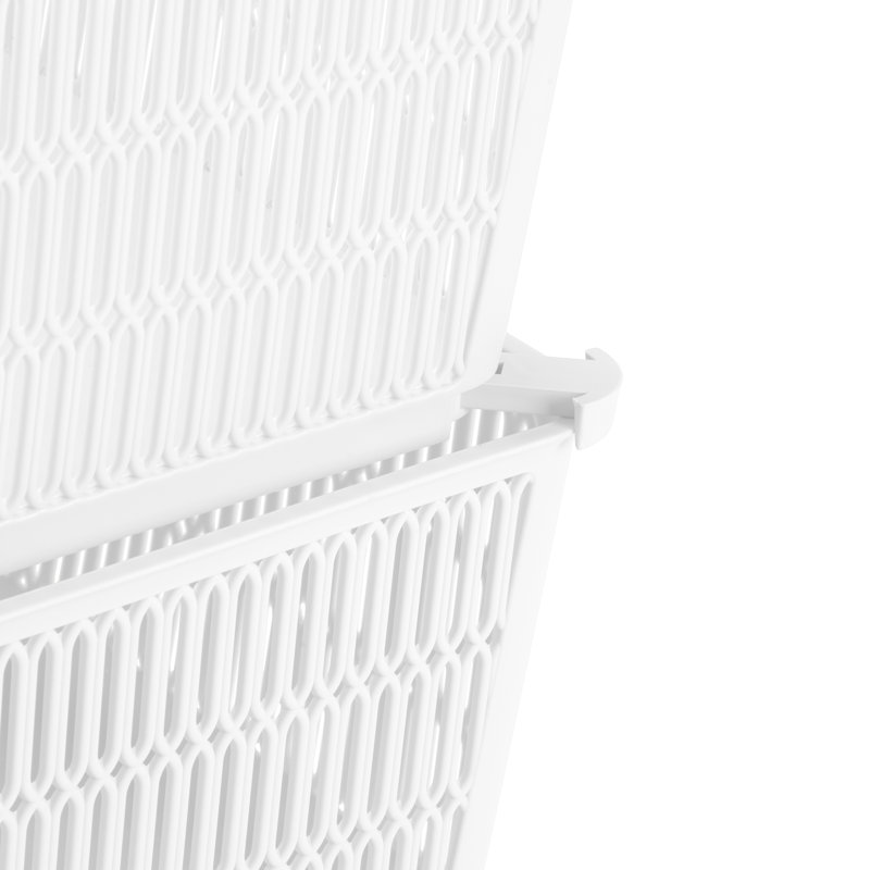 Ensemble de bacs en plastique Slide, Blanc, H 5 po x l 12,99 po x P 15 po