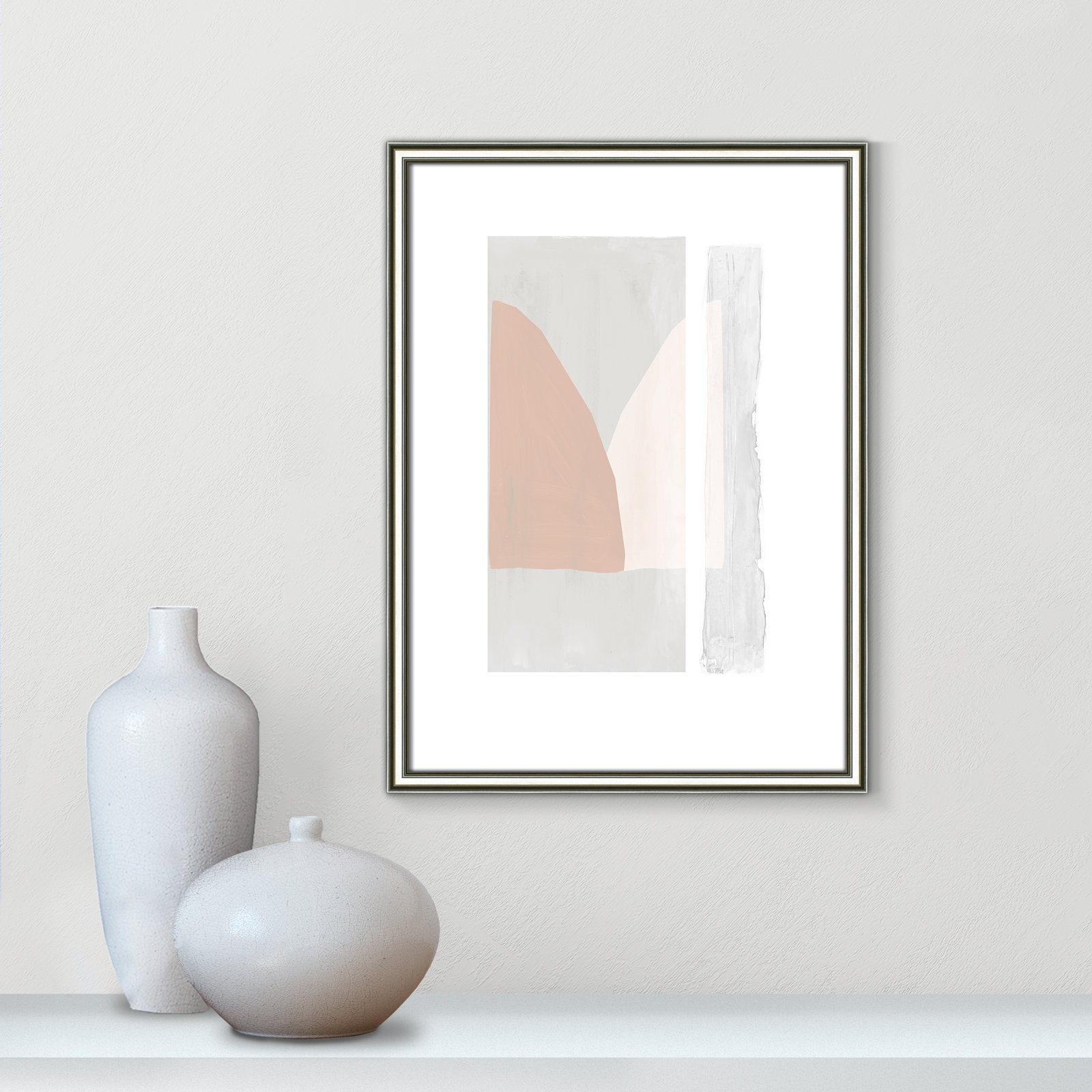 Soft and Light - Painting Print, Silver Framed Paper, 23" H x 17" W x 0.88" D