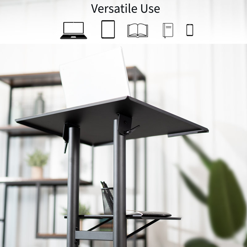 Black Multi-Purpose Mobile Podium
