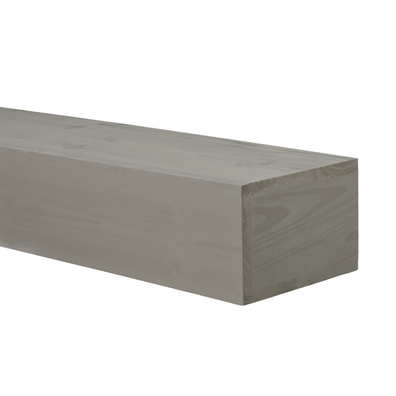60'' Fireplace Mantel Shelf – Solid Fir Wood Wall-mounted Floating Shelf, 70lbs Load Capacity, Water-based Coating, 15-min Easy Assembly For Home Decor
