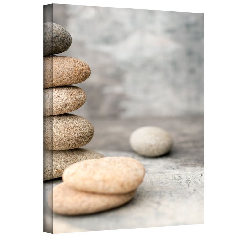 Still Life River Stones by Elena Ray Photographic Print on Wrapped Canvas