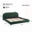 Lit moelleux en velours clair de luxe clair-1814612576-1814612577