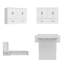 Armoire lit escamotable blanche avec tiroirs de rangement, grand lit pliable pour les petits espaces