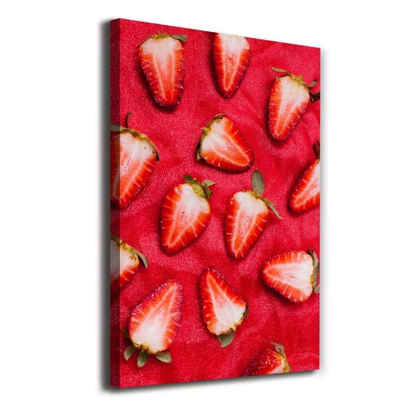 Strawberries - Wrapped Canvas Print