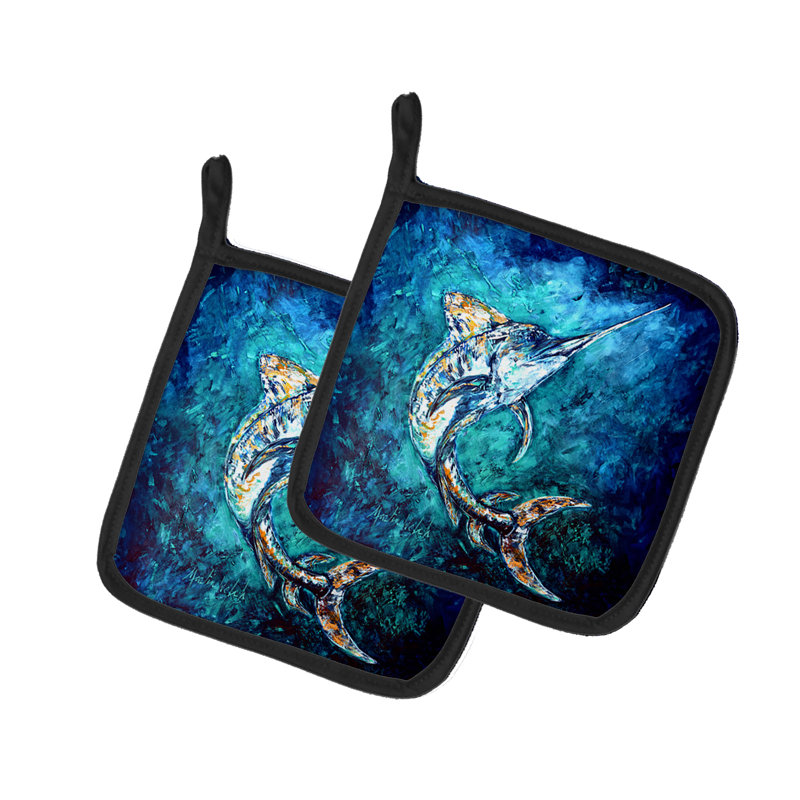 Caroline's Treasures Martin Welch New Artwork Polyester Potholder Set